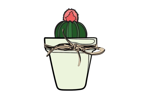 Cactus Wedding Souvenir Sticker Vector: Desert Charm for Your Designs