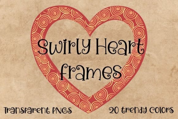 Colorful PNG Heart Borders for Boho Wedding Design
