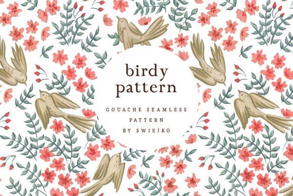 Elegant Bird Patterns for Wedding & Commercial Projects