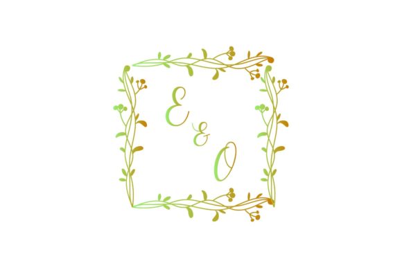 Elegant Wedding Couple Initials Monogram Design
