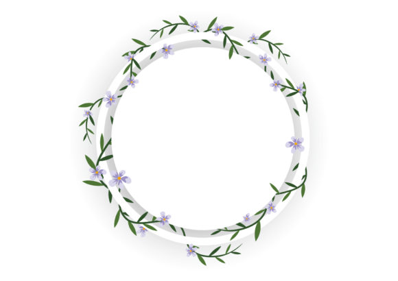 Flower Wedding Simple Template Frame: Your Design Shortcut