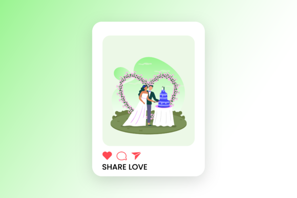 Valentine Romance Wedding Cake Feed: A Design Asset for Elegant Branding