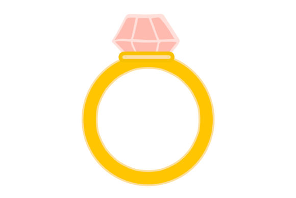 Valentine Wedding Ring Sticker: A Design Asset for the Season