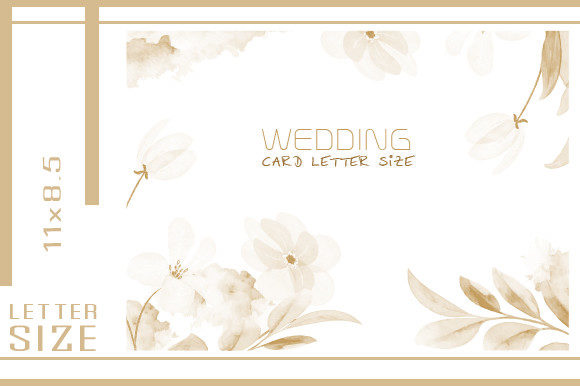 Watercolor Wedding Card Art: Soft, Romantic & Editable Designs