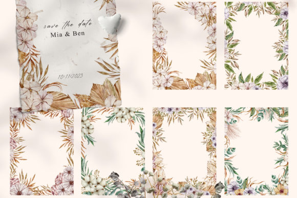 Watercolor Wedding Floral Boho Frames: A Designer's Guide