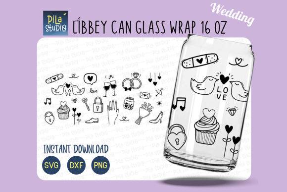 Wedding Bride Groom Can Glass 16oz Svg: Crafting Cohesive Celebrations