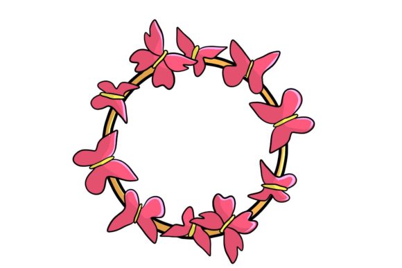 Wedding Butterfly Crown Stickers: Elevate Your Romantic Designs