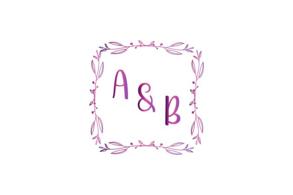 Wedding Name Initials Decoration a & B: A Designer's Guide to Elegant Monograms
