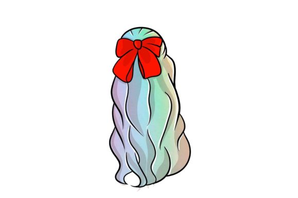 Wedding Rainbow Hairstyles Stickers: A Burst of Joy for Your Designs