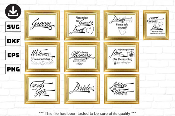 Wedding Signs Bundle SVG: Crafting the Perfect Day